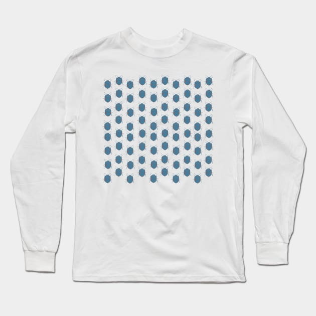 Blue Bugs Long Sleeve T-Shirt by Manitarka